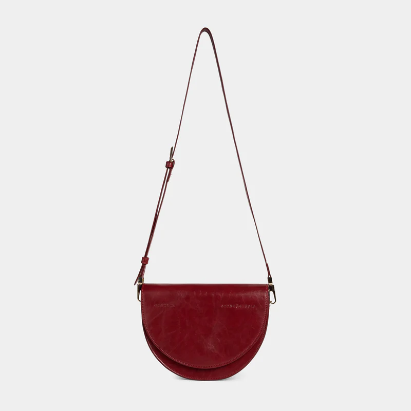 CHAUTFIFTH - DEMI Bag (include wrinkle strap)  Dark Red