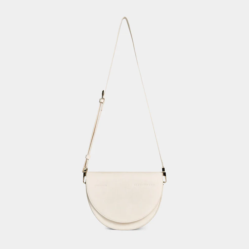CHAUTFIFTH - DEMI Bag (include wrinkle strap)  Cream white with texture