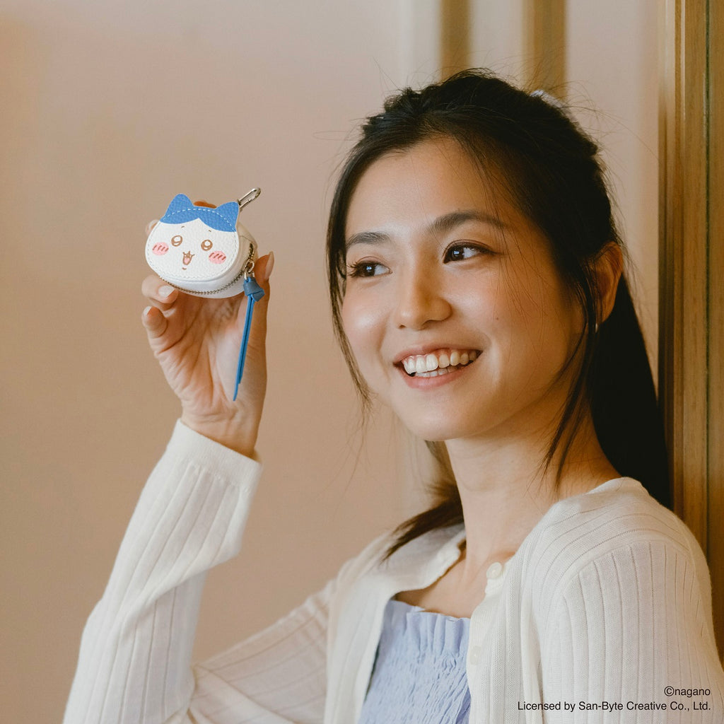 CHIIKAWA Leather Bag Charm - Hachiware - Samuel Ashley