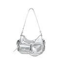 Samuel Ashley - Avril Leather Crossbody Bag in silver