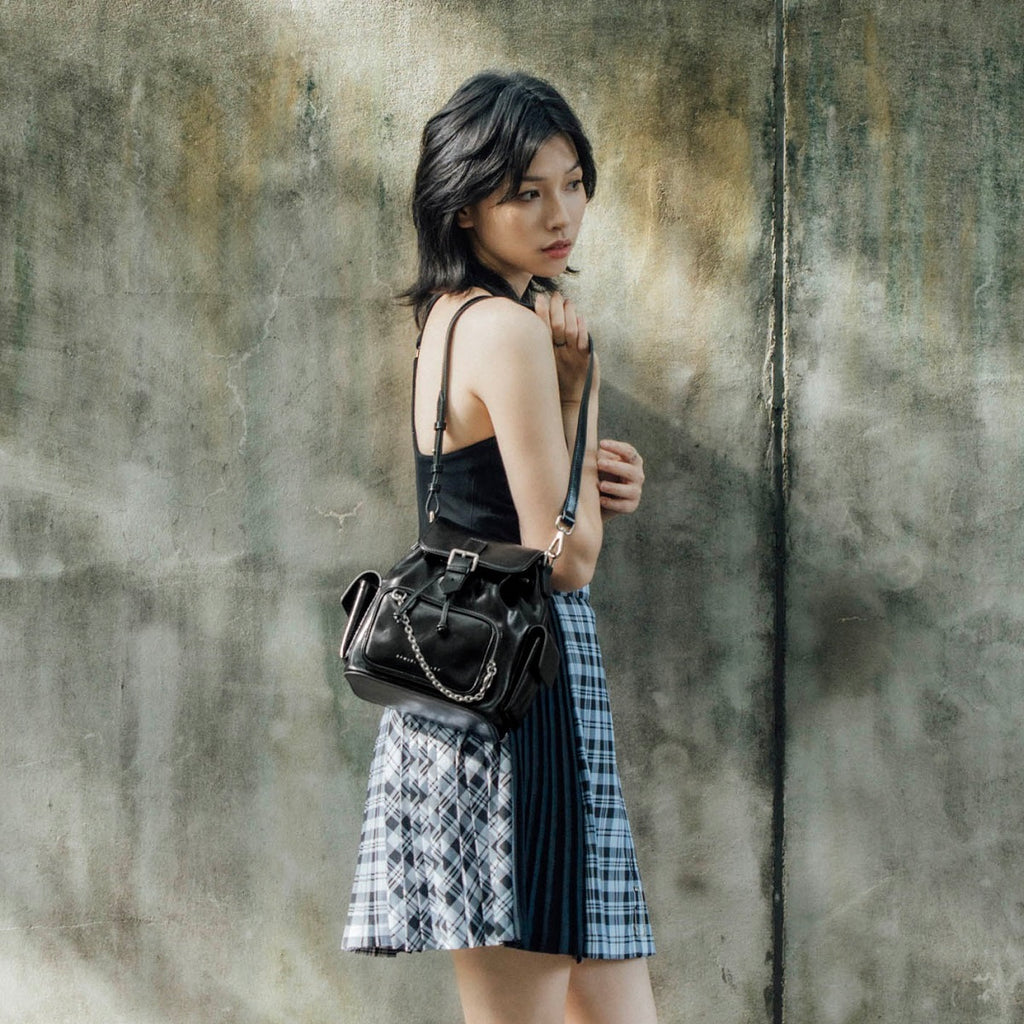 Samuel Ashley - Haari Leather Backpack in black