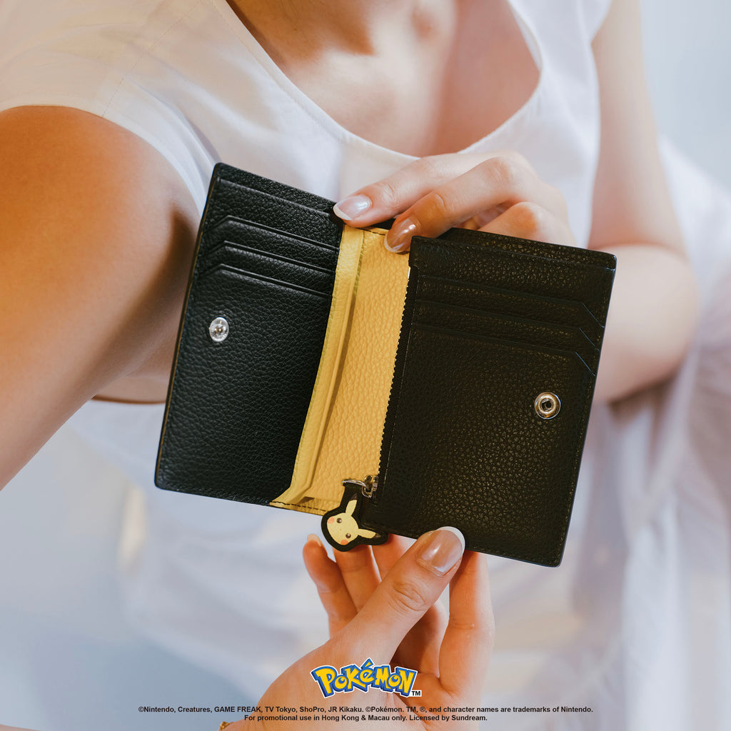 Samuel Ashley - Pokémon Bi-fold Leather Wallet in black