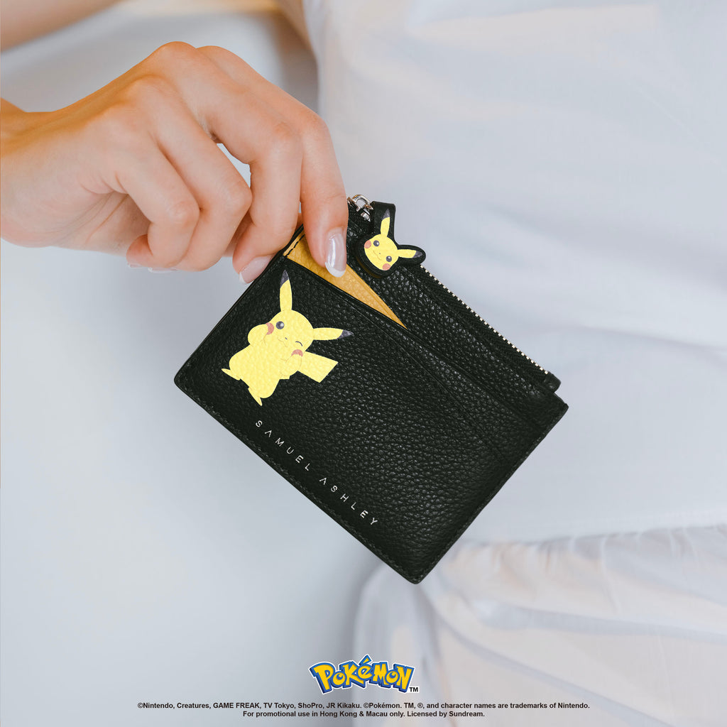 Samuel Ashley - Pokémon Leather Key Purse in black