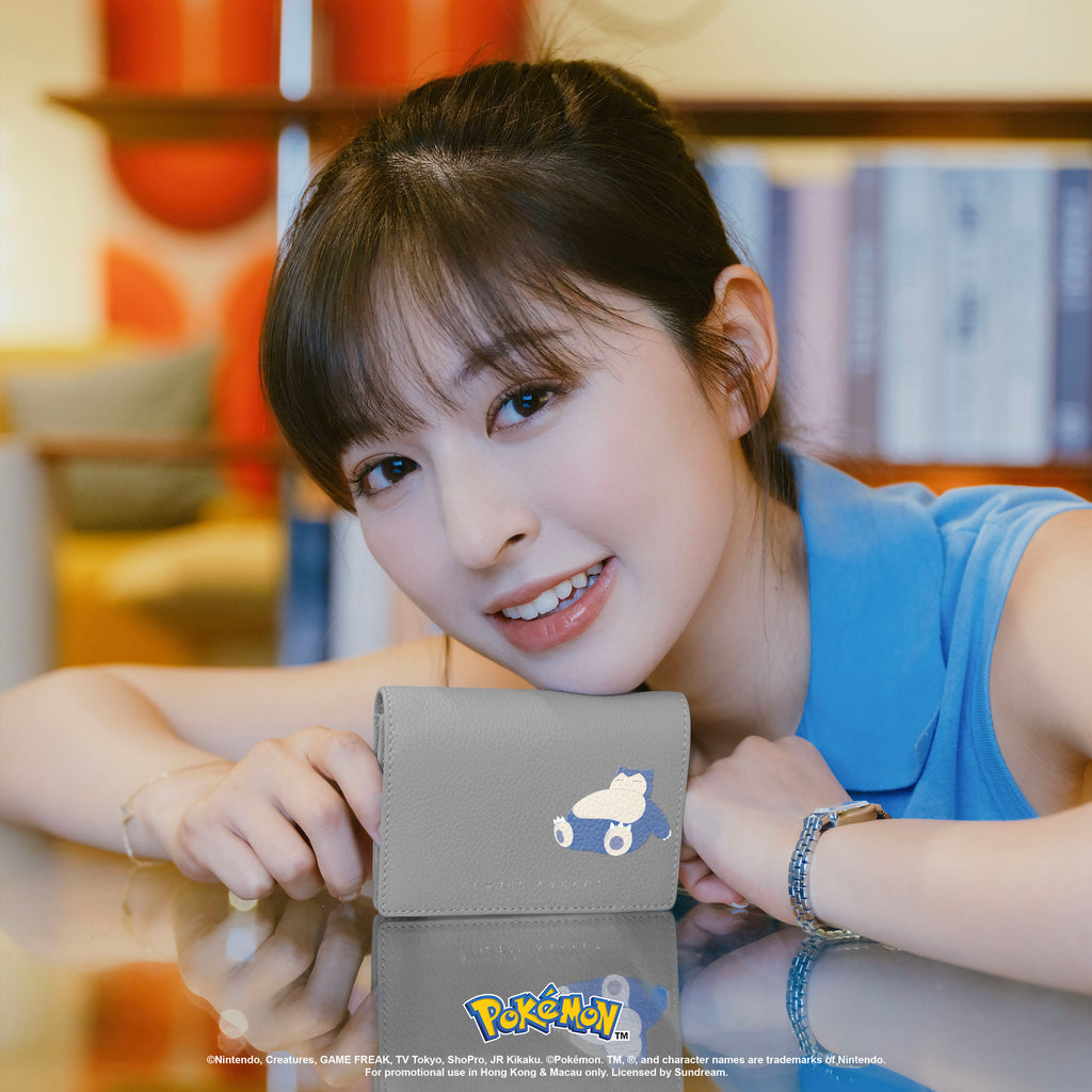 Samuel Ashley - Pokémon Bi-fold Leather Wallet in grey