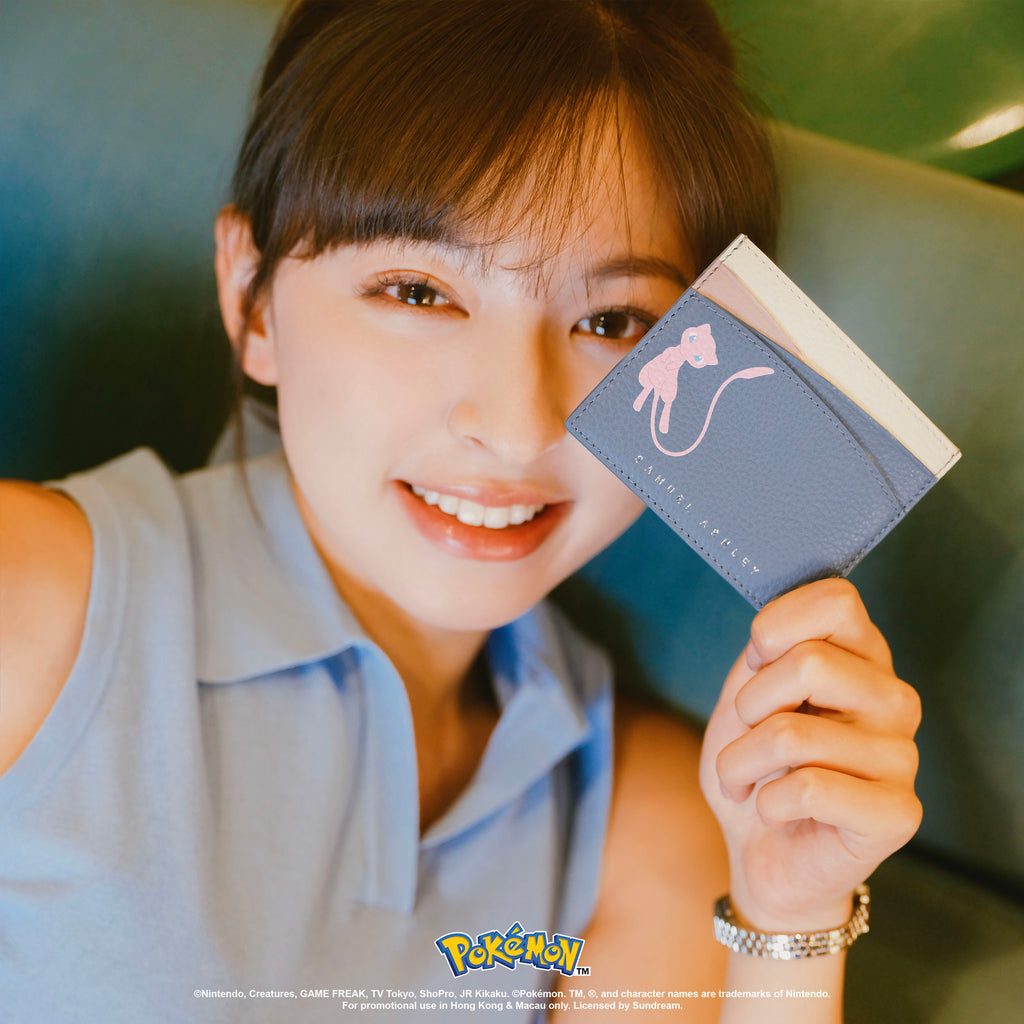 Samuel Ashley - Pokémon Leather Card Holder in denim