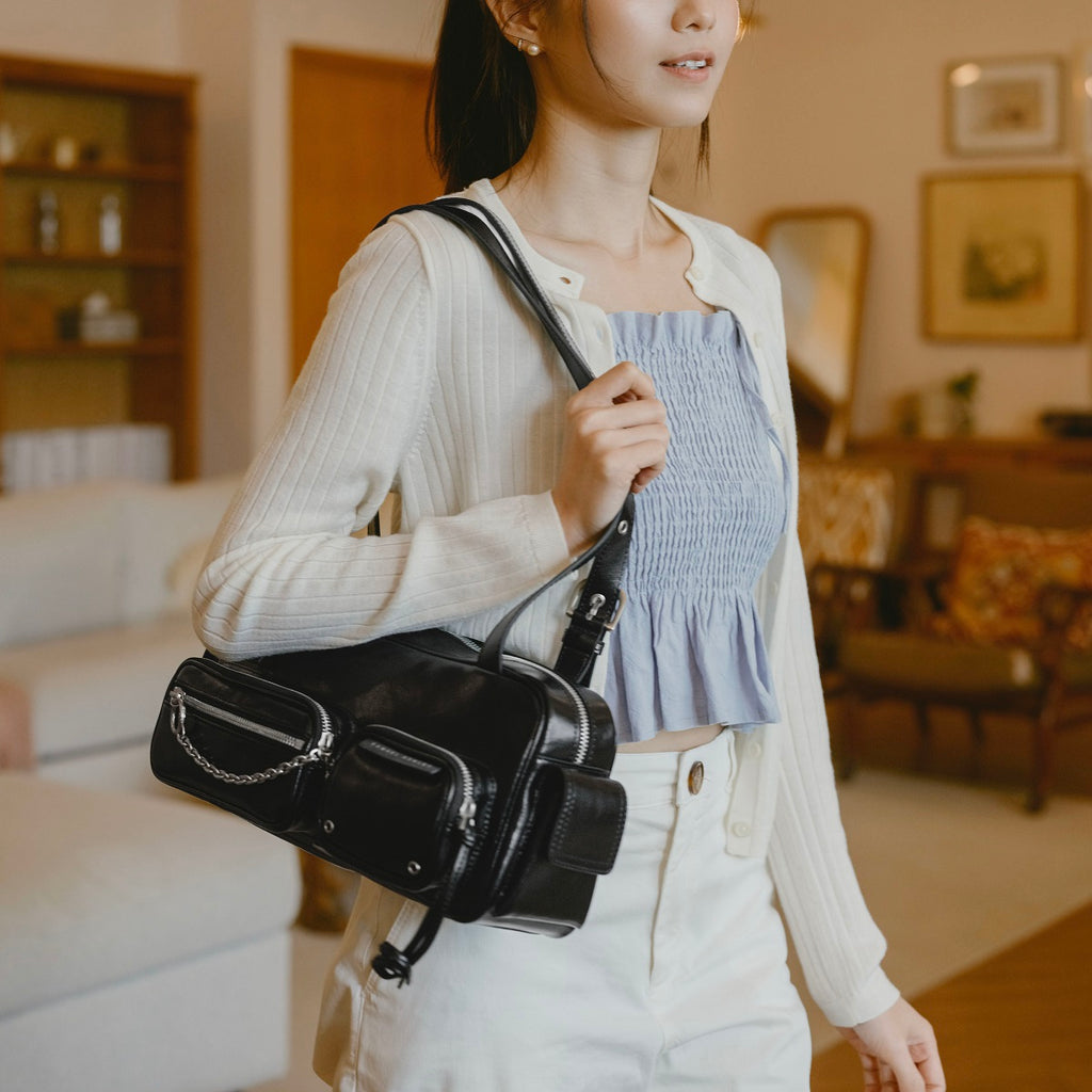 Queena Leather Tote Bag - Samuel Ashley