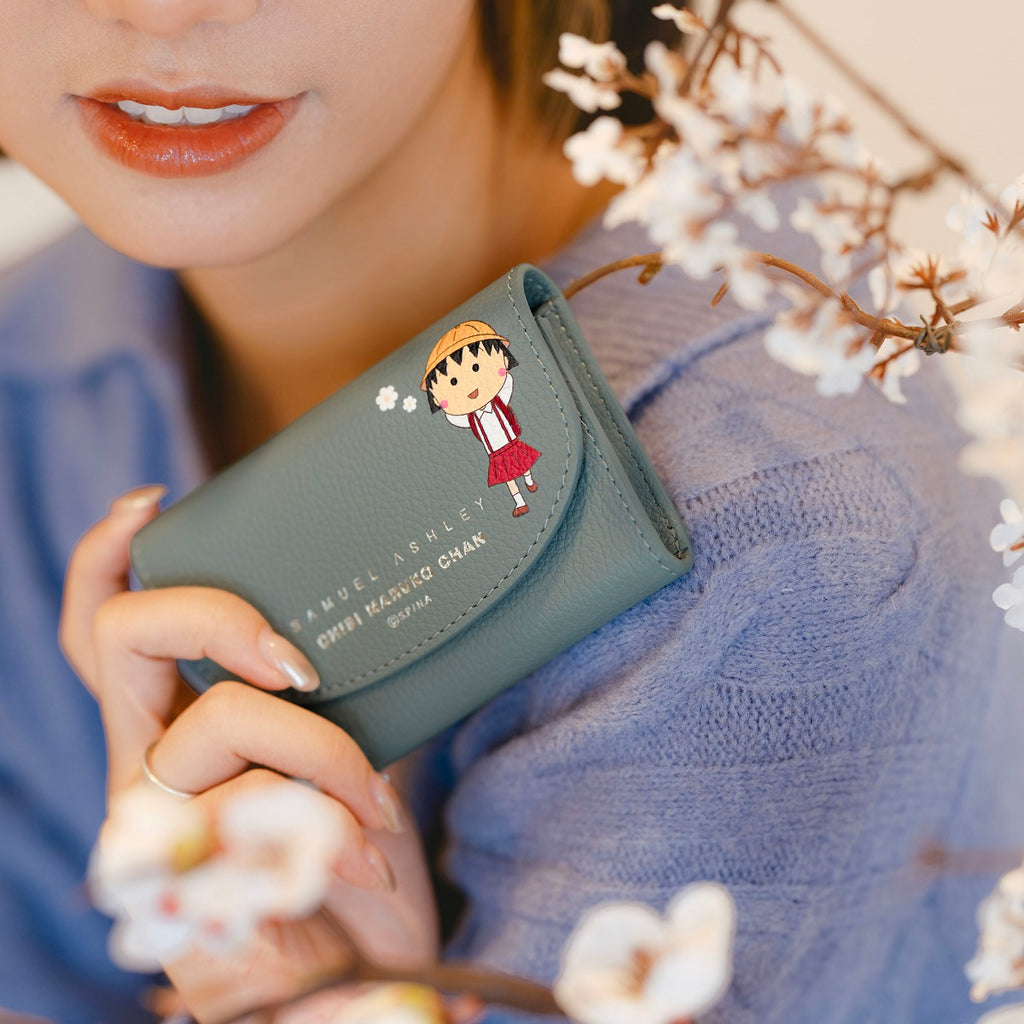 Samuel Ashley x Chibi Maruko Chan Leather Mini Wallet - Pixie