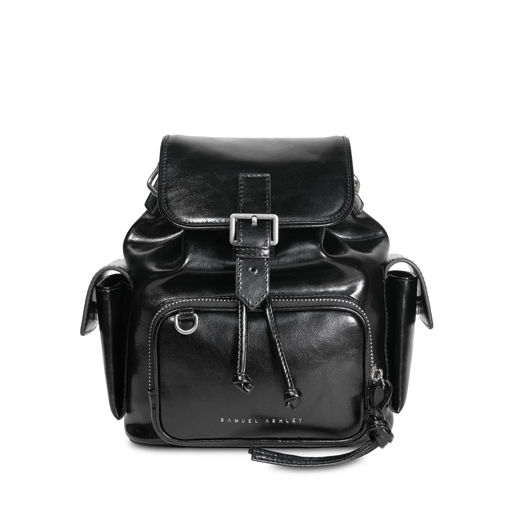 Samuel Ashley - Haari Leather Backpack in black