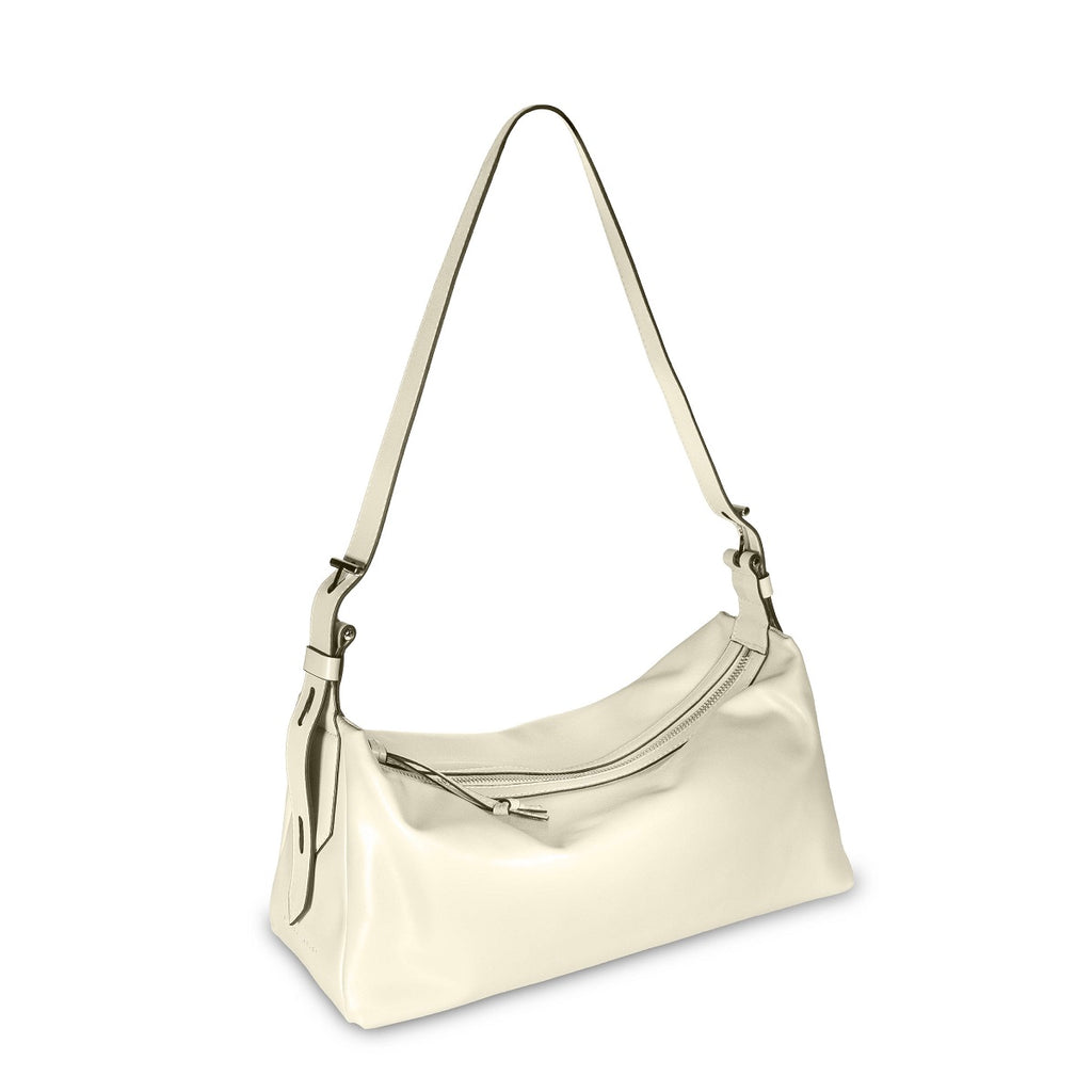 Samuel Ashley - Lumii Leather Shoulder Bag in ivory