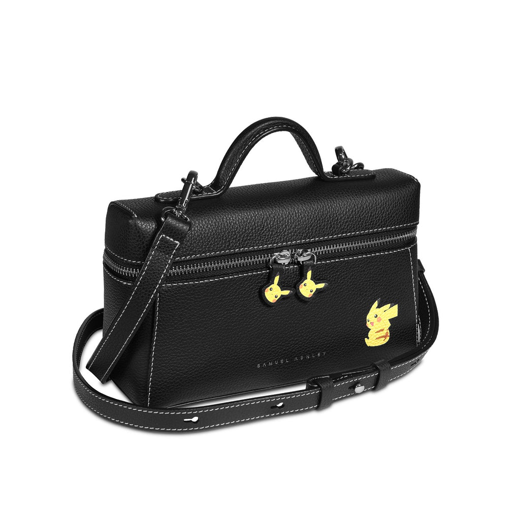 Samuel Ashley - Pokémon Leather Vanity Crossbody Bag in black