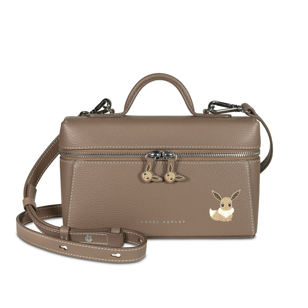 Samuel Ashley - Pokémon Leather Vanity Crossbody Bag in`truffle