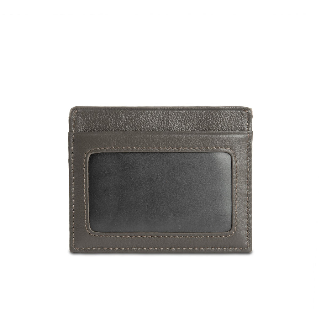 Samuel Ashley - Silas Leather Card Holder in storm grey