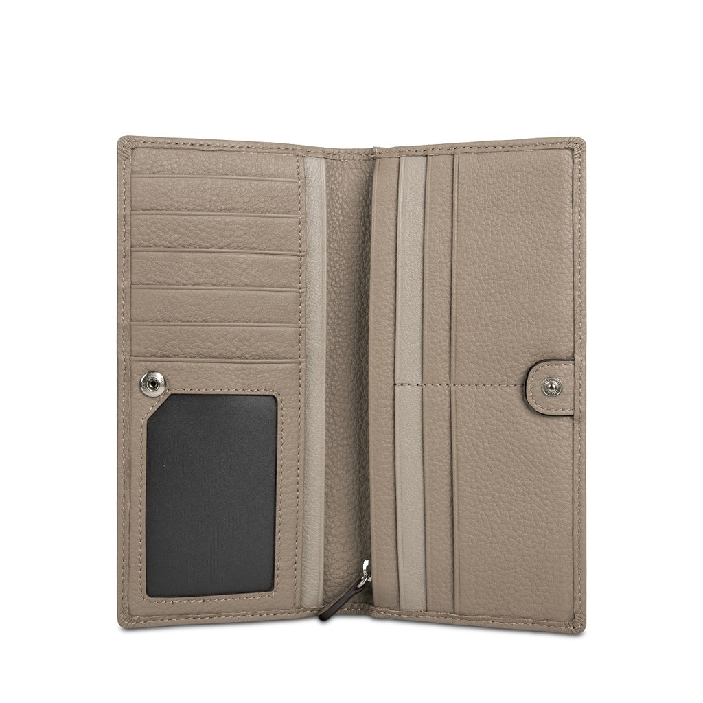 Samuel Ashley - Emerson Long Leather Wallet in etoupe