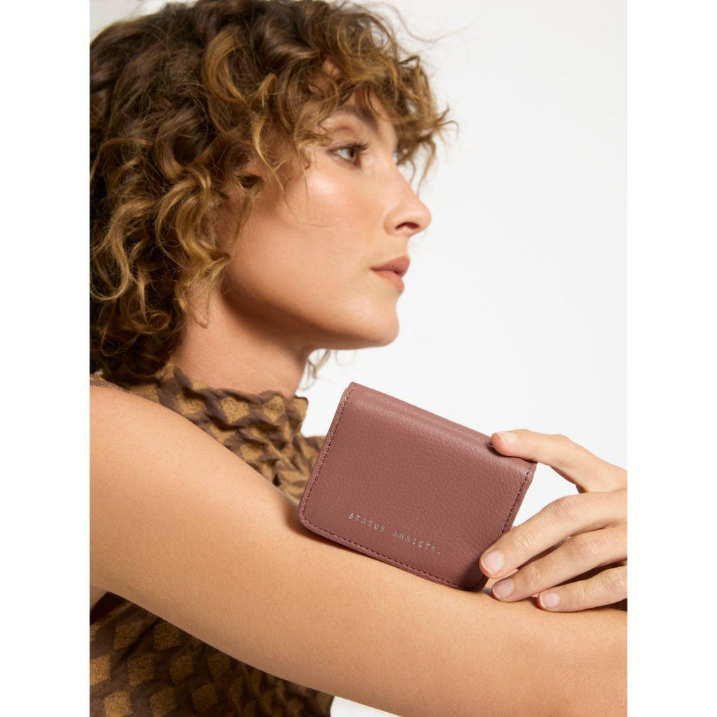 STATUS ANXIETY -  Miles Away Leather Card Holder Wallet - Samuel Ashley