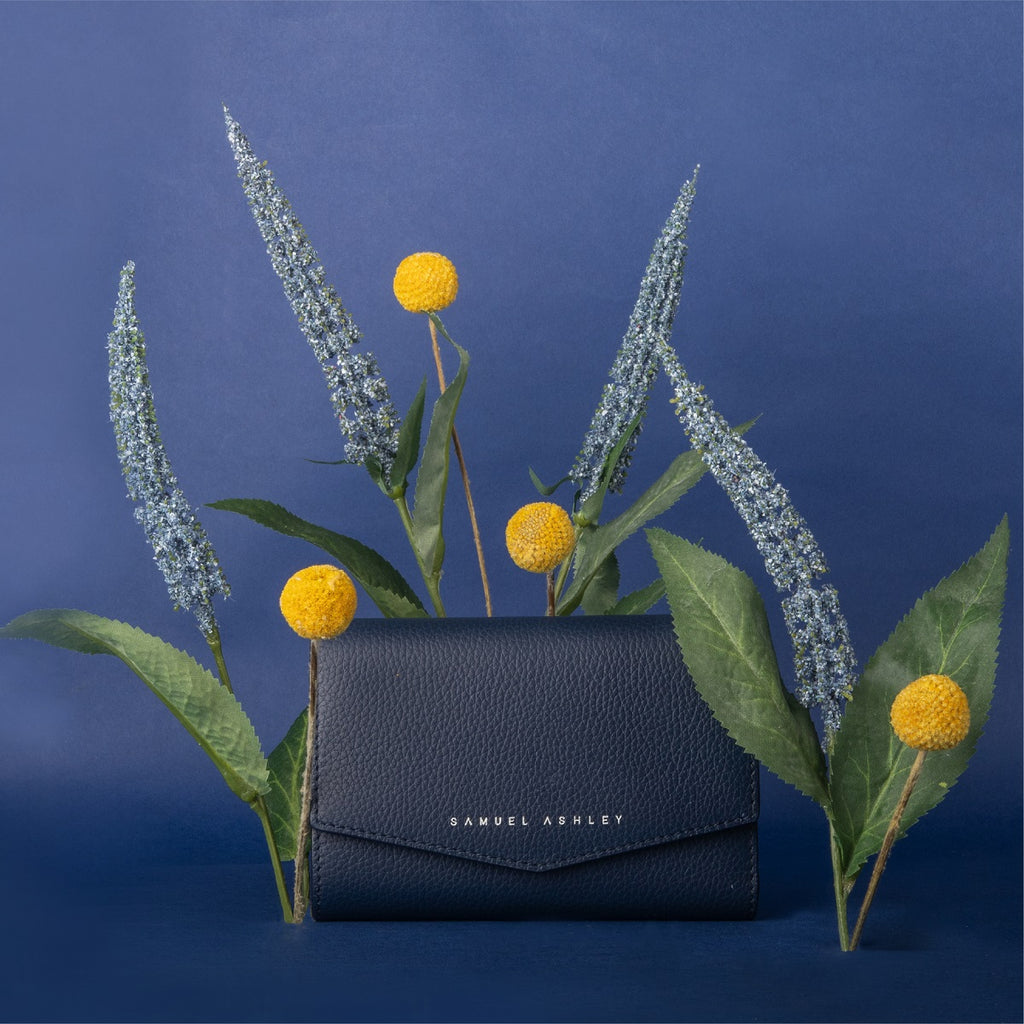 NEW COLOUR | Reagan Leather Trifold Wallet - Samuel Ashley