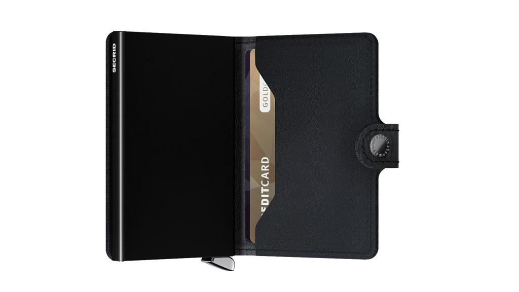 SECRID - Premium Miniwallet Emboss Lines Black - Samuel Ashley